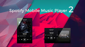 Spotify Mobile Music Player V2 One Of My Earliest Skins Redone Rainmeter