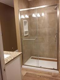 Dreamline Infinity Z 44 In To 48 In X 72 In Semi Framed Sliding Shower Door In Brushed Nickel Shd Shower Doors Bathroom Shower Walls Bathroom Remodel Master