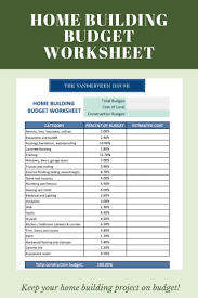 House Construction Schedule And Budget Worksheet The Vanderveen House In 2020 Budgeting Worksheets Home Construction Build Your Own House