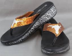 Krazy Kix Light Up Texas Longhorn Sparkly Sandals Size 9 Sparkly Sandals Sandals Womens Flip Flop