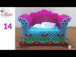 40 علبة مناديل روعة من الخرز اختاروا أجملهم لنصنعه سويا مريم عثمان creative beads tissue box youtube home decor decor armchair