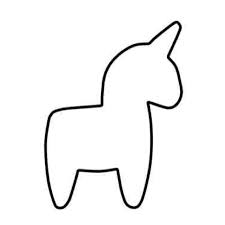 Pin By Jacqui Lynn On Birthday Party Unicorn Pattern Unicorn Outline Felting Projects