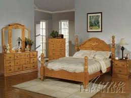 08390 Ponderosa Honey Bedroom In Honey Oak By Acme Oak Bedroom Furniture Oak Bedroom Furniture Sets Oak Bedroom