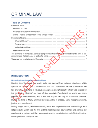 Doc Criminal Law Naveen Kumar Shelar Notes For Students Naveen Kumar Shelar Academia Edu