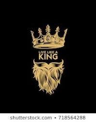 Black Background King Crown Logo Black And White Hipster Crown Icon With Beard And Mustache King Rule Supreme Power Dictator Black Background Yell Beard Logo Design Crown Tattoo Design King Crown Tattoo