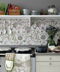using wallpaper in the kitchen