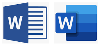 Free download microsoft office word logo logos vector. How Has Microsoft Word S 2018 Logo Improved Over Its 2013 Logo Graphic Design Stack Exchange