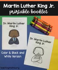 At the massive march on washington, more than 200,000 americans of all colors … Martin Luther King Jr Printable Booklet Teaching Mama