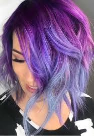 It is usually of shoulder length which means the ends fall to the shoulder. Short Purple Hairstyles Bpatello