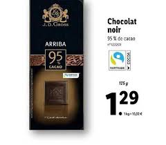 Offre Chocolat Noir Chez Lidl
