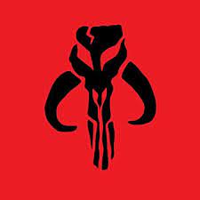 Black On Red Mandalorian Symbol Mandalorian Symbol Star Wars Images Star Wars