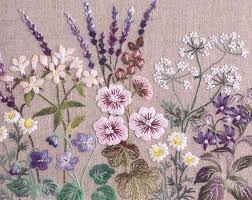To finish it off, stitch the word bloom in the center. Over 20 Herb Embroidery Patterns Japanese Hand Embroidery Book Etsy Embroidery Flowers Japanese Embroidery Herb Embroidery