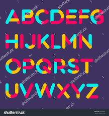 Correct usage of this alphabet of lines is essential whether you use traditional drafting methods or cad. Retro Alphabet Line Color Font Style Stock Vector Royalty Free 367218065