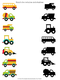 Develop Visual Discrimination With This Fun Vehicle Themed Works In 2020 Visual Discrimination Worksheets Visual Discrimination Activities Construction Theme Preschool