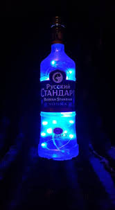 Vodka Upcycled Led Bottle By Apdesigncrafts Led Bottle Light Bottle Vodka