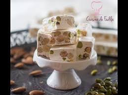 Nougat Blanc Aux Amandes Et Miel النوكا البيضاء باللوز والعسل لذيذة وناجحة 100ب100 Youtub Nougat Recette Cuisine Gourmande Gateaux Et Desserts