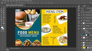 Next, place boxes for the menu boards on the grid: Photoshop Tutorial Restaurant Food Menu Card Design Design In Photoshop A4 Size Design Youtube
