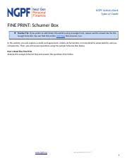 Key (ket) for schools exam preparation including sample papers, online practice tests and tips for your exam day. Copy Of Copy Of Schumer Box Ngpf Activity Bank Types Of Credit Fine Print Schumer Box U2756 Teacher Tip If You Prefer To Administer This Activity Using Course Hero