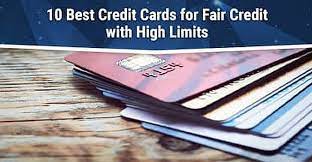 High limit credit cards can come with steep annual fees, but these fees can be worth it if you use the perks. 10 Best Credit Cards For Fair Credit With High Limits 2021