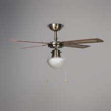 Combo down rod only hugger. Industrial Ceiling Fan With Lamp 100 Cm Wood Wind Lampandlight