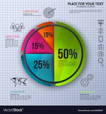 pie chart business statistics with icons