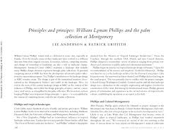 PDF) Principles and Principes: William Lyman Phillips and the palm  collection at Montgomery