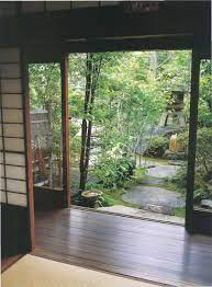 Engawa Corridor Separating Interior From Gardens Japanese Garden Design Japanese Style House Japanese House