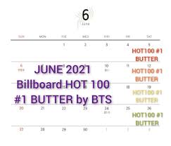 Finde billboard hot 100 charts! Bts Butter Tops Billboard Hot 100 For 5 Weeks In A Row The First Group In The World To Maintain 1 On The Billboard Hot 100 For 5 Weeks In A Row Kpophit Kpop Hit