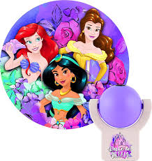 Projectables Disney Princess Led Night Light Plug In Dusk To Dawn Ariel Belle And Jasmine In 2020 Dusk To Dawn Led Night Light Night Light