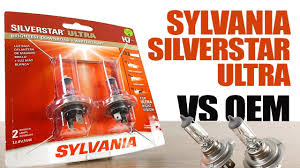 Sylvania Silverstar Ultra Vs Oem Original Headlight Bulbs Comparison