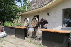 The wine barrel, halifax, west yorkshire. Cooking With Wine Barrels Picture Of Wild Earth Outdoor Kitchen Cellar Door Cromwell Tripadvisor