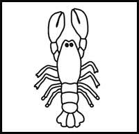 Lobster character shruimp prawn flat vector lobster mascot fish and seafood cartoon lobster crabs lobster and crab seafoot cartoon lobster silhouette vector prawn. How To Draw Cartoon Lobsters Realistic Lobsters Drawing Tutorials Drawing How To Draw Lobsters Drawing Lessons Step By Step Techniques For Cartoons Illustrations