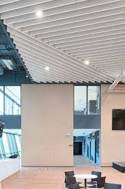 Mineral Fiber Acoustic Baffle Hanging Rectangular Optima Armstrong Ceilings Europe Armstrong Ceiling Acoustic Baffles Baffle Ceiling