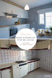 Existen cocinas o baños que tienen una cenefa de azulejos. Home Staging En Piso De Los 80 Reformar Cocina Sin Obras Renovacion De Cocinas Reformar Bano Sin Obra