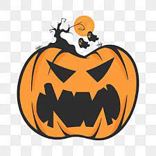 Vector Of Halloween Pumpkin With Horror And Ghost Pumpkin Clipart Halloween Background Png And Vector With Transparent Background For Free Download Halloween Pumpkins Christmas Tree Background Halloween Poster