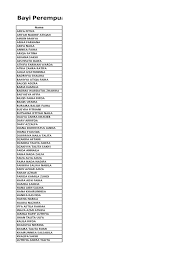 Harapan untuk anak yang memiliki nama ini adalah supaya menjadi sosok yang menerangi dan memperindah. Nama Nama Bayi 3 Pdf