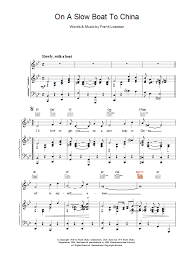 The score ratings help other users find suitable scores. Bing Crosby On A Slow Boat To China Sheet Music Download Printable Pdf Musical Show Music Score For Piano Vocal Guitar 18800