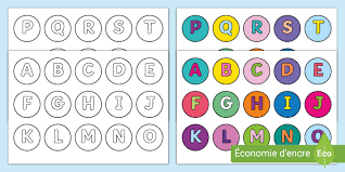 Ce document contient les lettres de l'alphabet en minuscule et en majuscule (2 groupes par page, 2 pages). Lettres De L Alphabet En Majuscule A Imprimer Cycle 1
