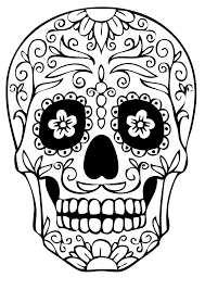 Coloring Pages Sugar Skull Coloring Pages Pics Images Pictures Etc Jpg 1413 2000 Skull Coloring Pages Sugar Skull Drawing Skull Template