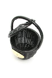 Shop wayfair for all the best black wicker storage baskets. Patou Wicker Basket Bag In Black Lyst