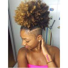 552 Likes 11 Comments Embrace Your Curls Naturalchixs On Instagram Hvirluv Natu Undercut Natural Hair Natural Hair Styles Ponytail With Shaved Sides
