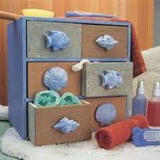 This rolling bathroom storage unit can store plenty plus, you can customise the size and shape for your space. 39 Bathroom Craft Ideas Bathroom Crafts Beach Theme Bathroom Beach Crafts