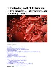 Image result for Red Cell Distribution Width