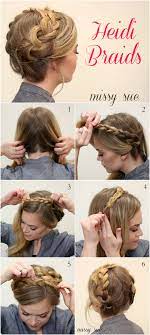 Easy Heidi Braids Medium Hair Braids Medium Hair Styles Braided Hairstyles Easy