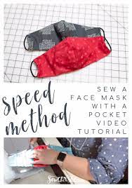 It's easy to sew for beginners and is one of the fastest styles to make. Free Fabric Face Mask Pattern Fast And Easy Video Tutorial Sewcanshe Free Sewing Patterns Tutorials