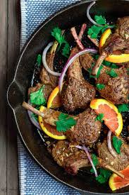 Orange Harissa Lamb Chops Recipe The Mediterranean Dish Quick Pan Seared And Flavor Packed Lamb Chops With A Special Lamb Chop Recipes Lamb Recipes Recipes