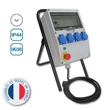 Coffret de chantier monophasé étanche ip65 4 prises 16a eurohm. Installation Electrique Coffret De Chantier Monophase Avec Pietement Cenco Munilimatambo Gob Pe