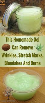 This Homemade Gel Can Remove Wrinkles Stretch Marks Blemishes And Burns Stretch Marks Wrinkle Remover Natural Skin Health