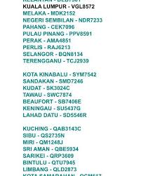 Nombor plat atau nombor pendaftaran kenderaan boleh disemak secara online. Tempahan Nombor Plat Dan Tender Number Plate Photos Facebook
