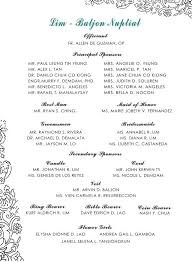This card details the names of the entourage and their parts in the wedding ceremony. 30 Creative Picture Of Samples Of Wedding Invitations Regiosfera Com Wedding Invitation List Wedding Invitation Text Wedding Invitation Format